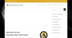 Desktop Screenshot of pasadenabar.org
